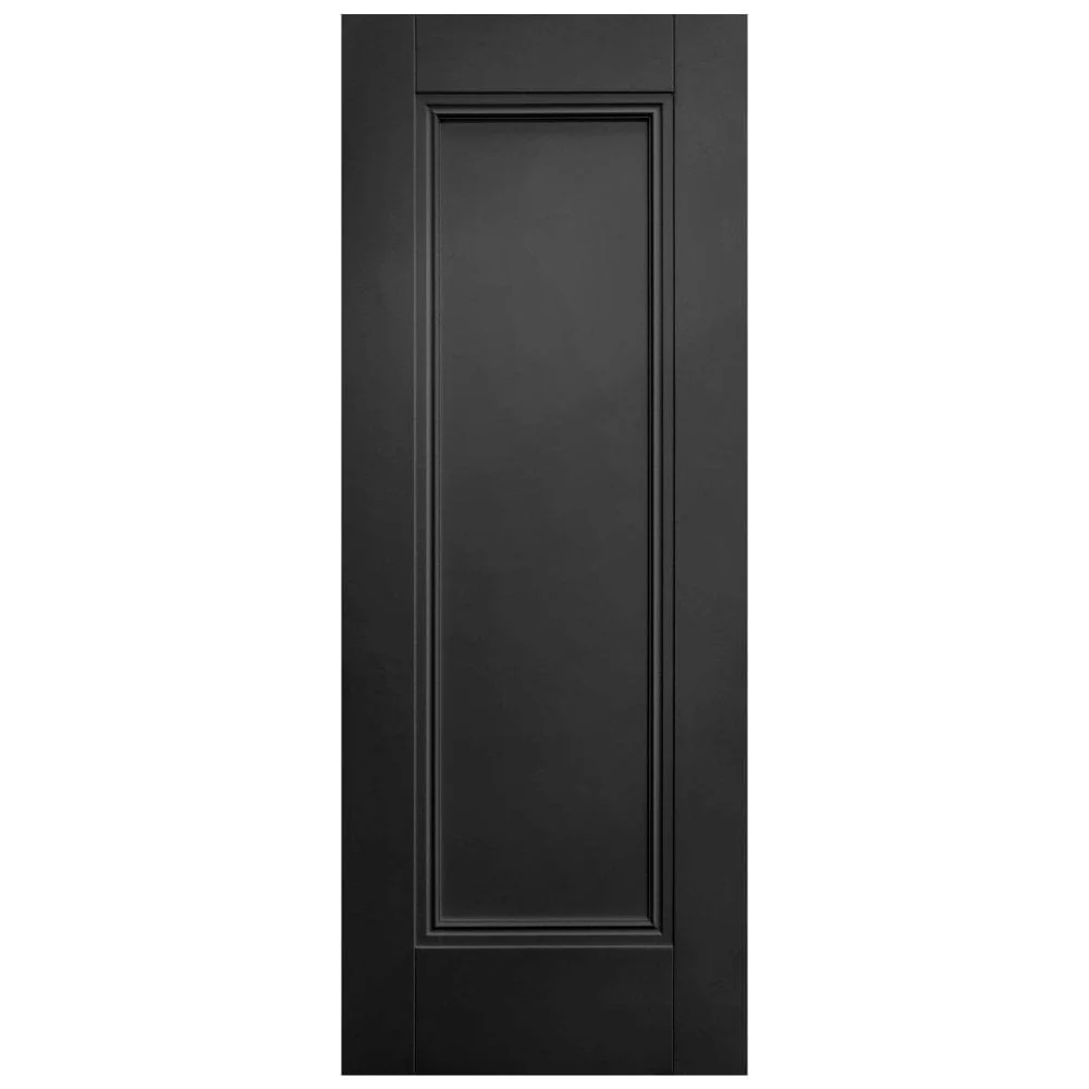 Jet Black Internal Fully Finished 1 Panel Elegance Lancaster FD30 Fire Door - Image 3