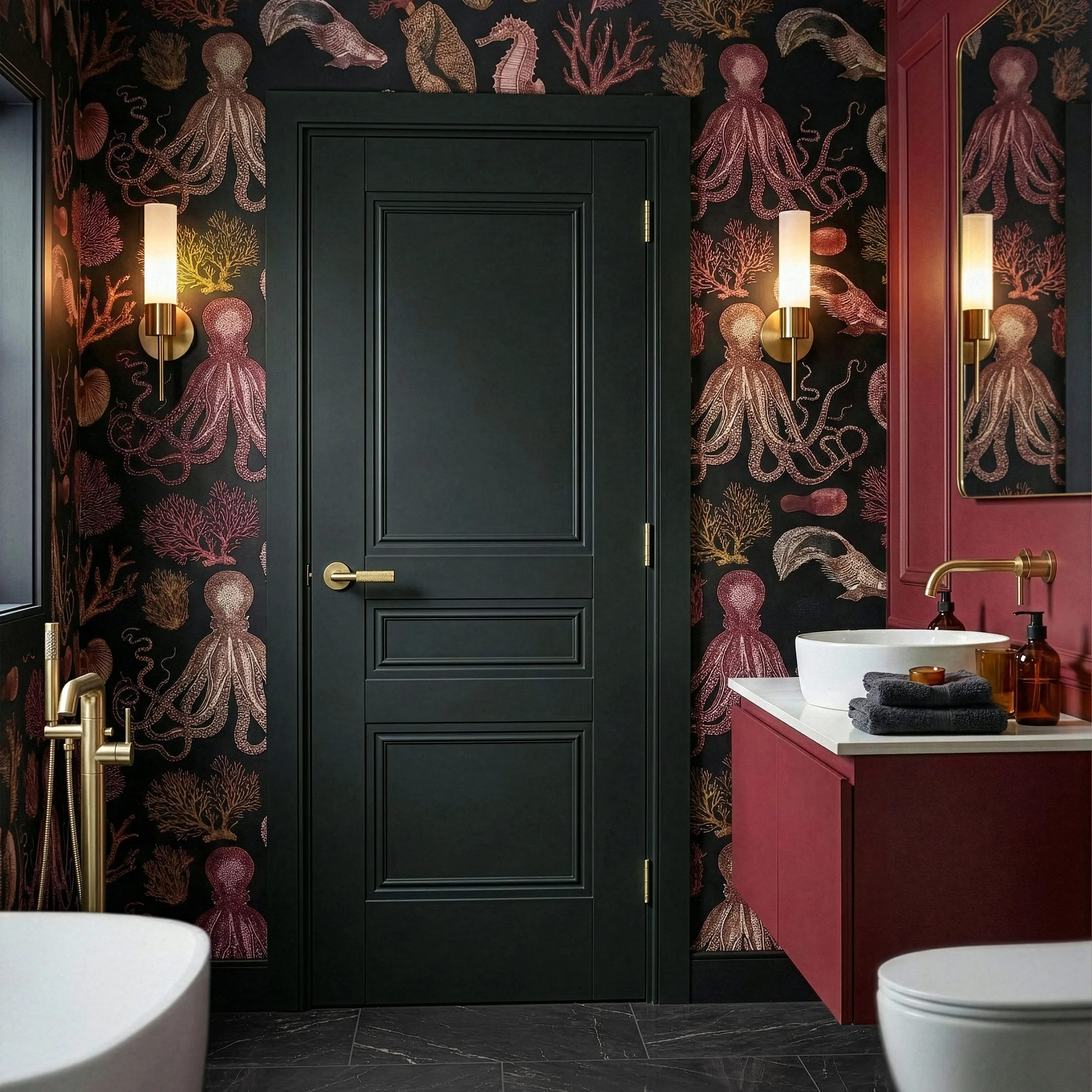 Jet Black Internal Fully Finished 3 Panel Elegance Henley Door - Image 7