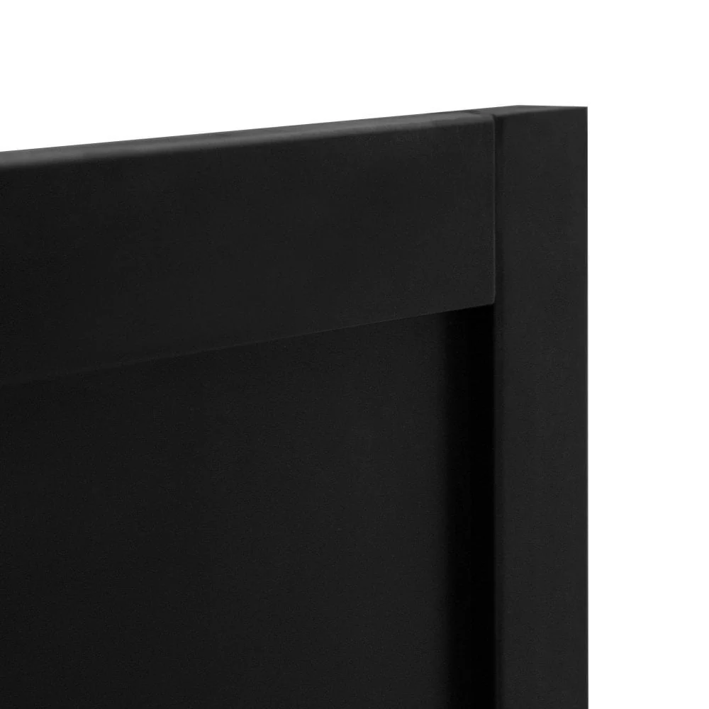 Jet Black Internal Fully Finished 4 Panel Industrial Studio Door - Image 6