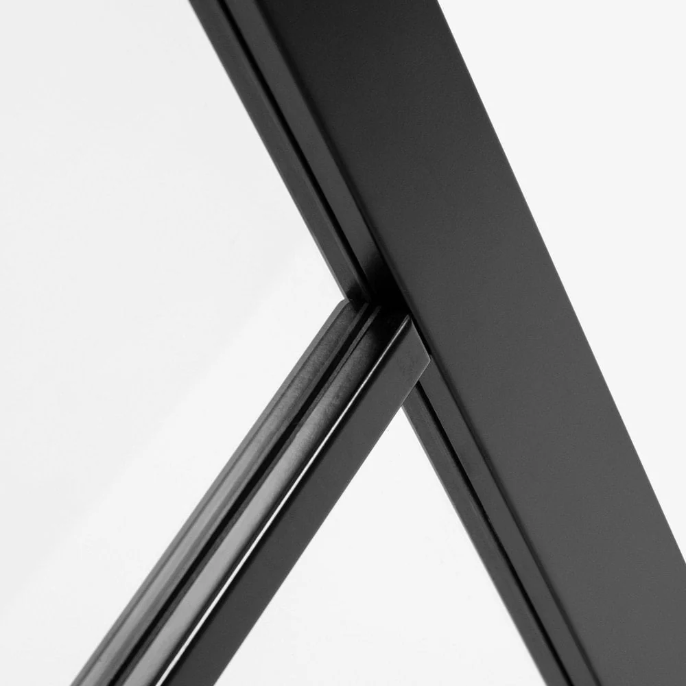 Jet Black Internal Fully Finished 8 Light Clear Glass Industrial Studio Door - Image 5