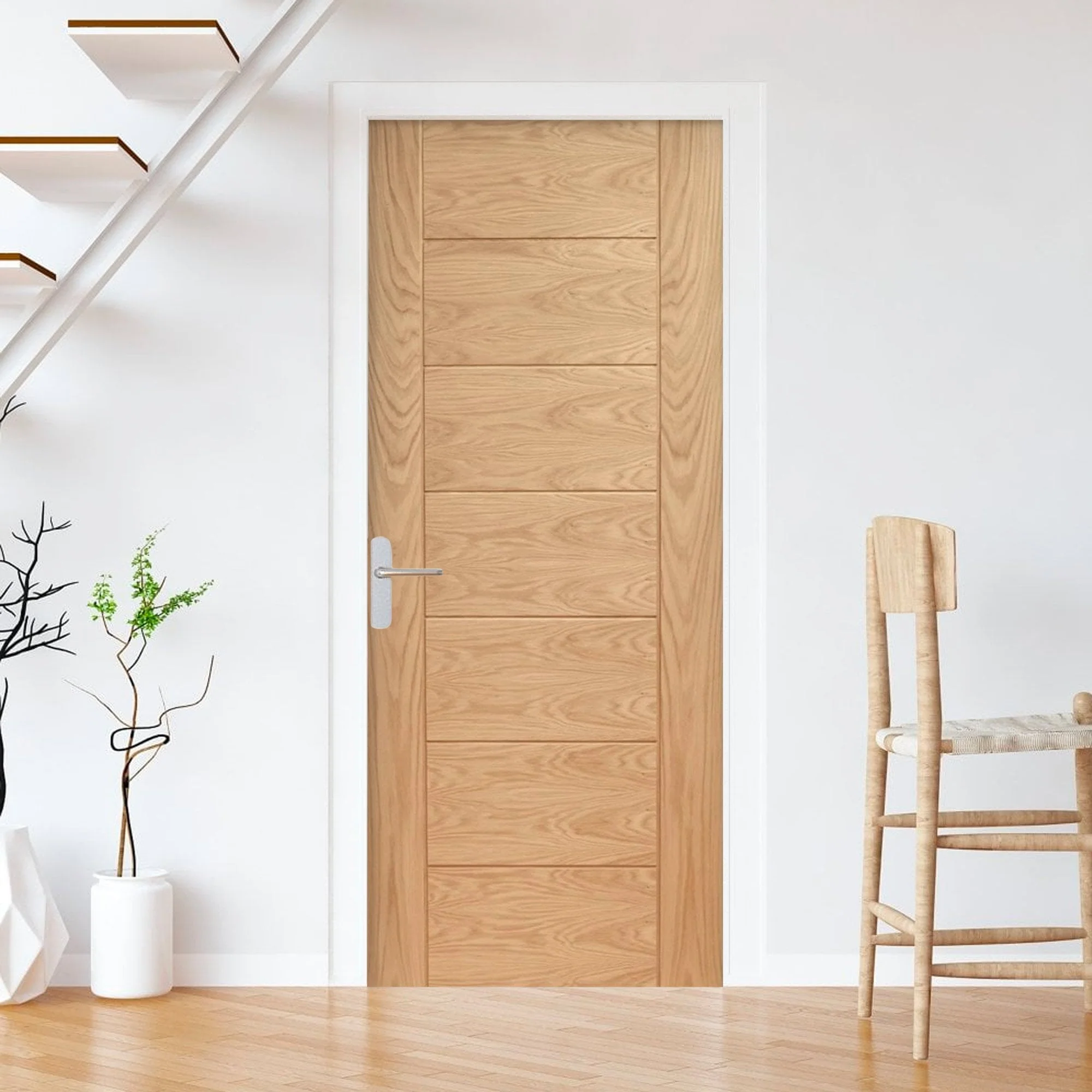 Oak Internal Fully Finished Pedrena Made-to-Measure FD30 Fire Door