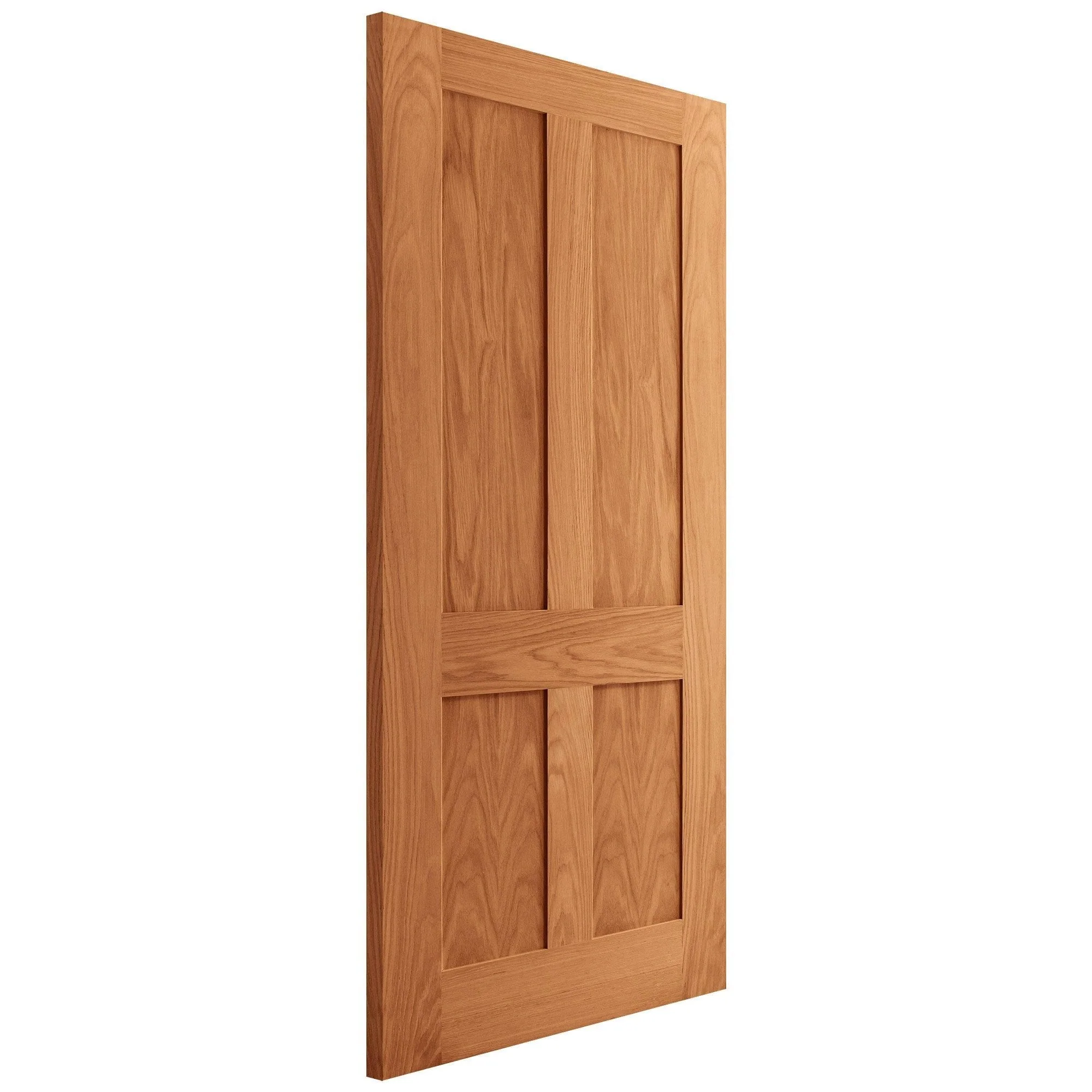 Oak Internal Fully Finished Victorian Shaker Flat Made-to-Measure FD30 Fire Door - Image 3
