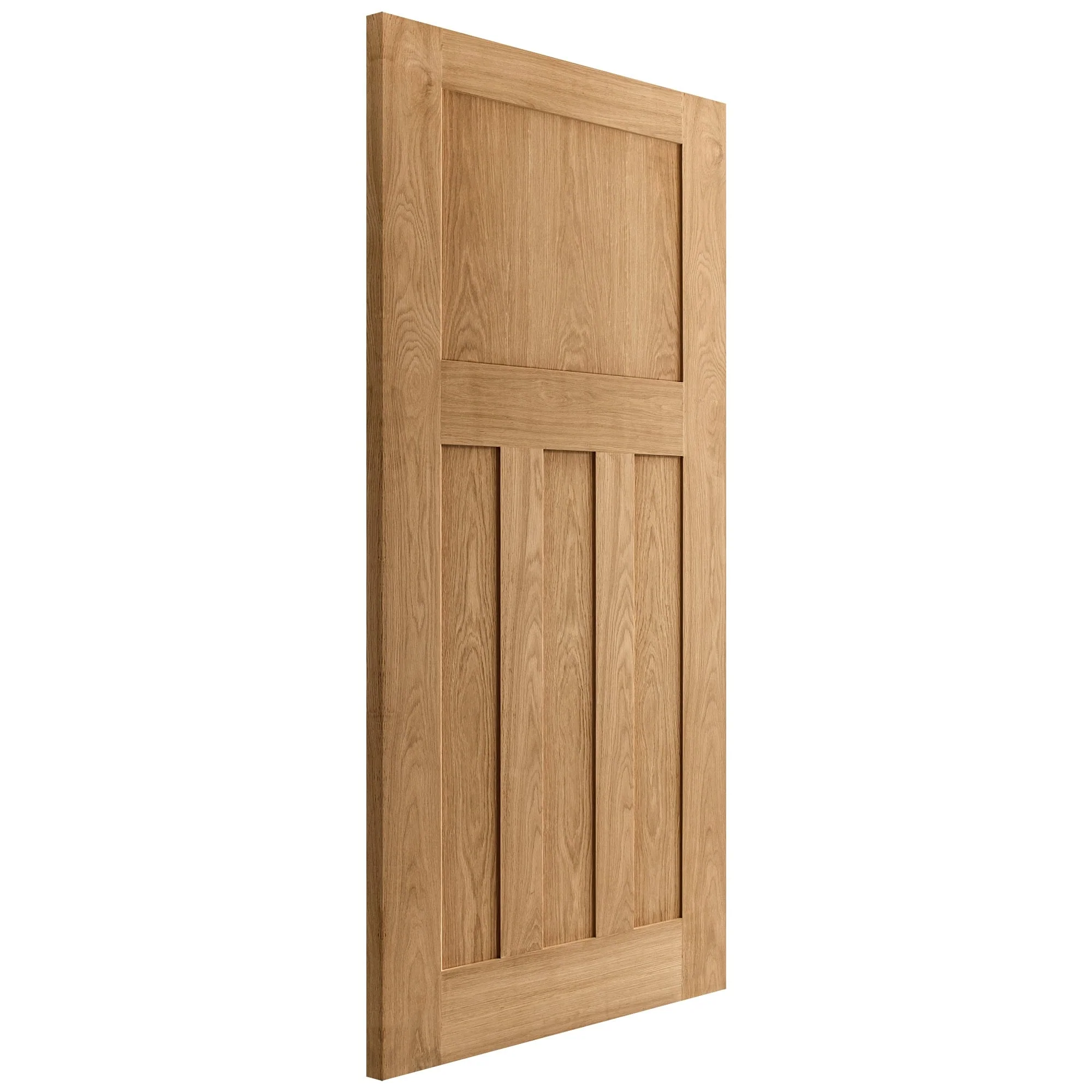 Oak Internal Unfinished 1930's DX 4 Panel Door - Image 4