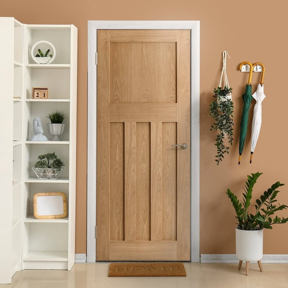 Oak Internal Unfinished 1930's DX Made-to-Measure FD30 Fire Door