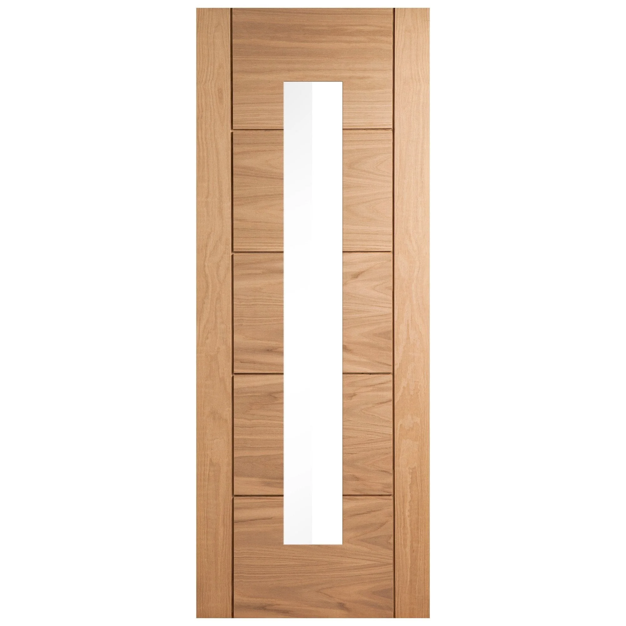 Oak Internal Unfinished Parma 1 Light Clear Glass Made-to-Measure Door - Image 3