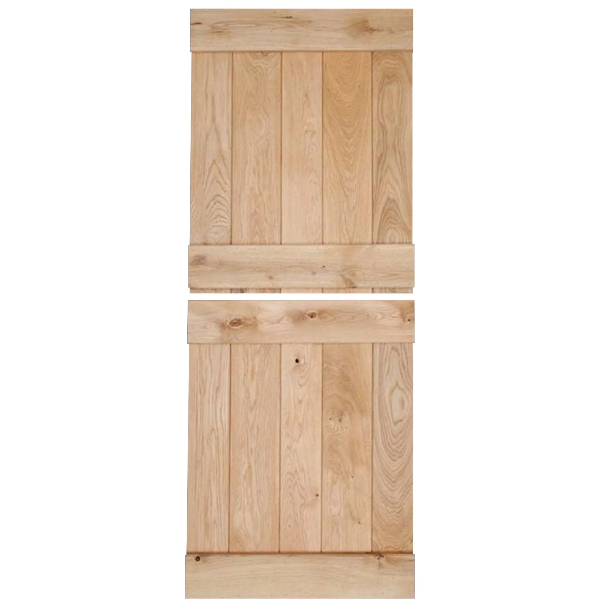 Oak Internal Unfinished Rustic Grange Ledged Solid Stable Door
