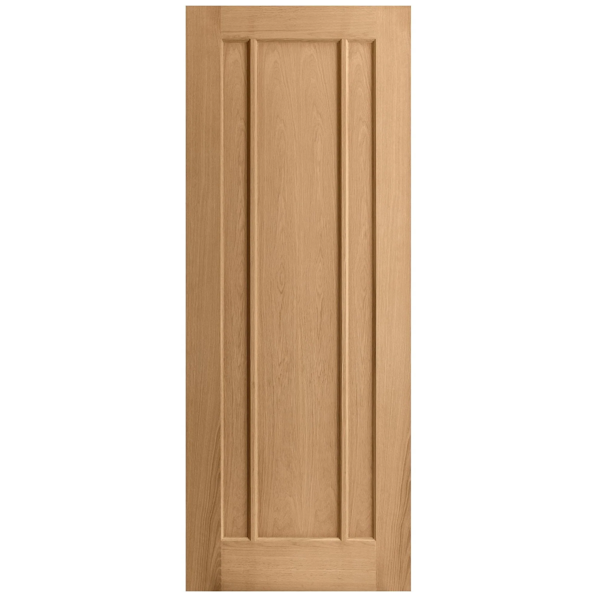 Oak Internal Unfinished Toledo 3 Panel Door - Image 3