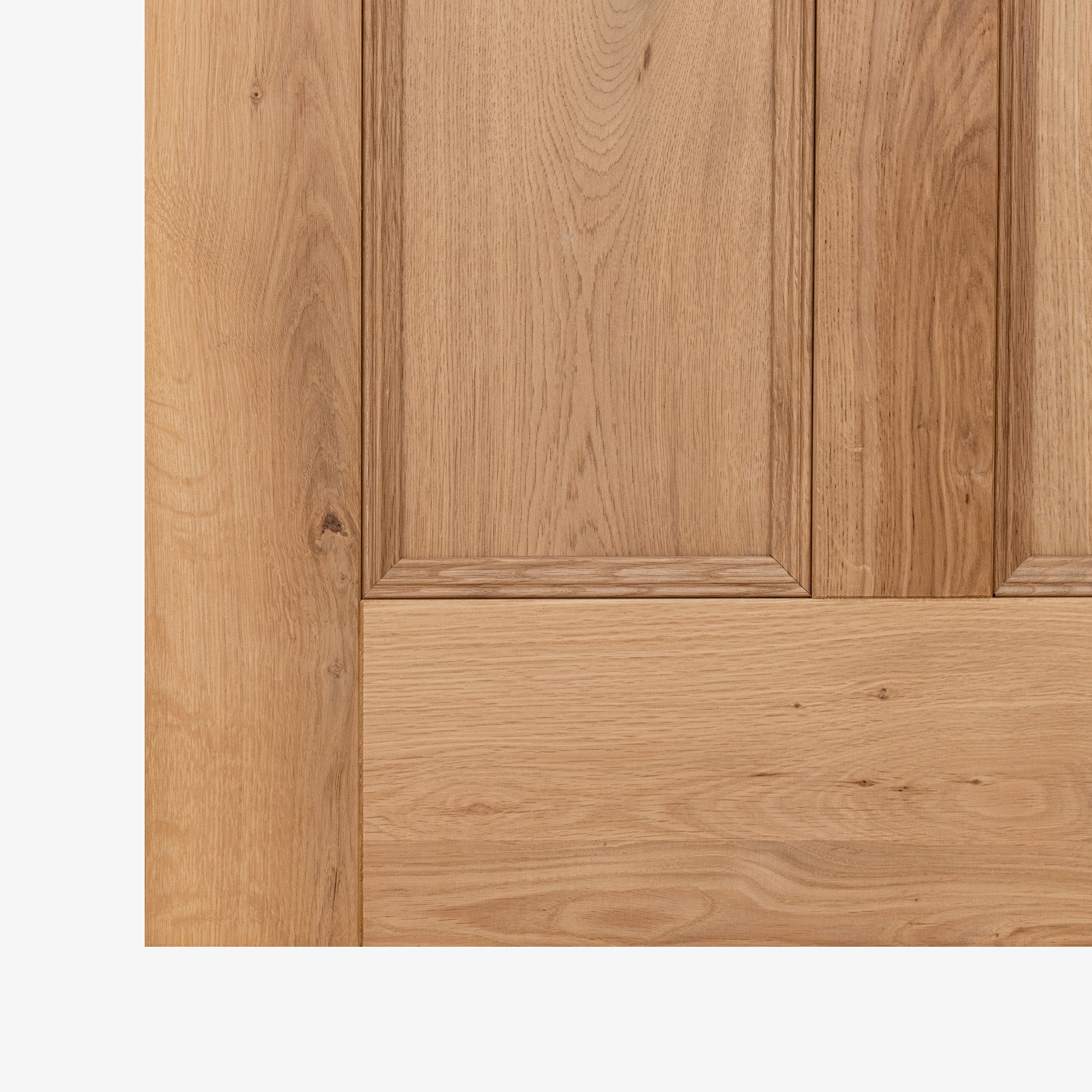 Rustic Oak Internal Fully Finished Victorian 4 Panel Door - Image 4