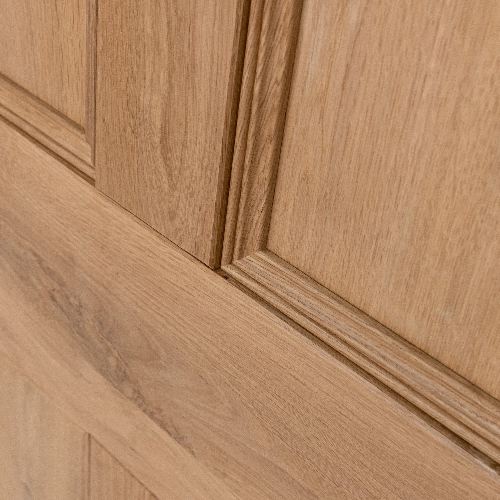 Rustic Oak Internal Fully Finished Victorian 4 Panel Door - Image 7