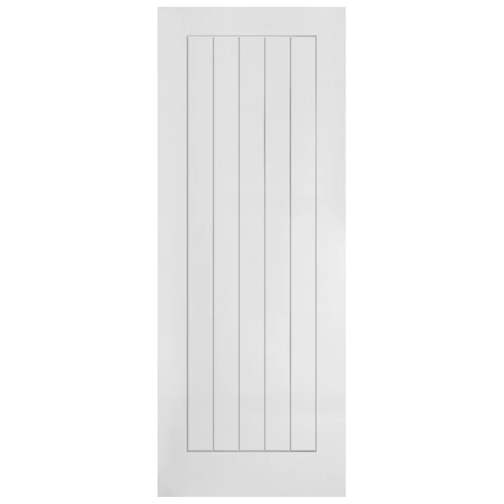 White Internal Lifestyle Moulded Smooth Cottage 5 Panel FD30 Fire Door - Image 3