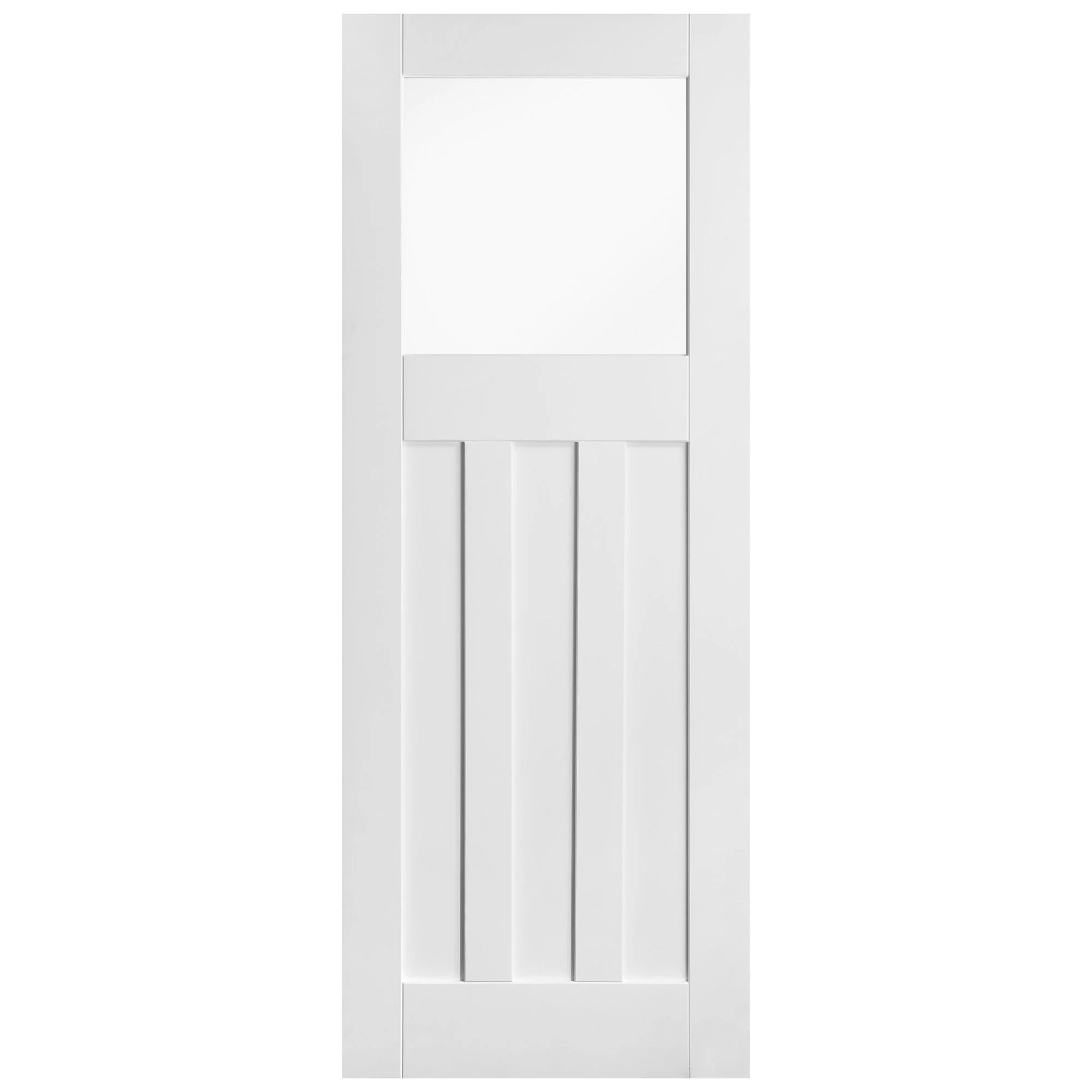 White Internal Primed DX 1930's Clear Glass Made-to-Measure Door - Image 3