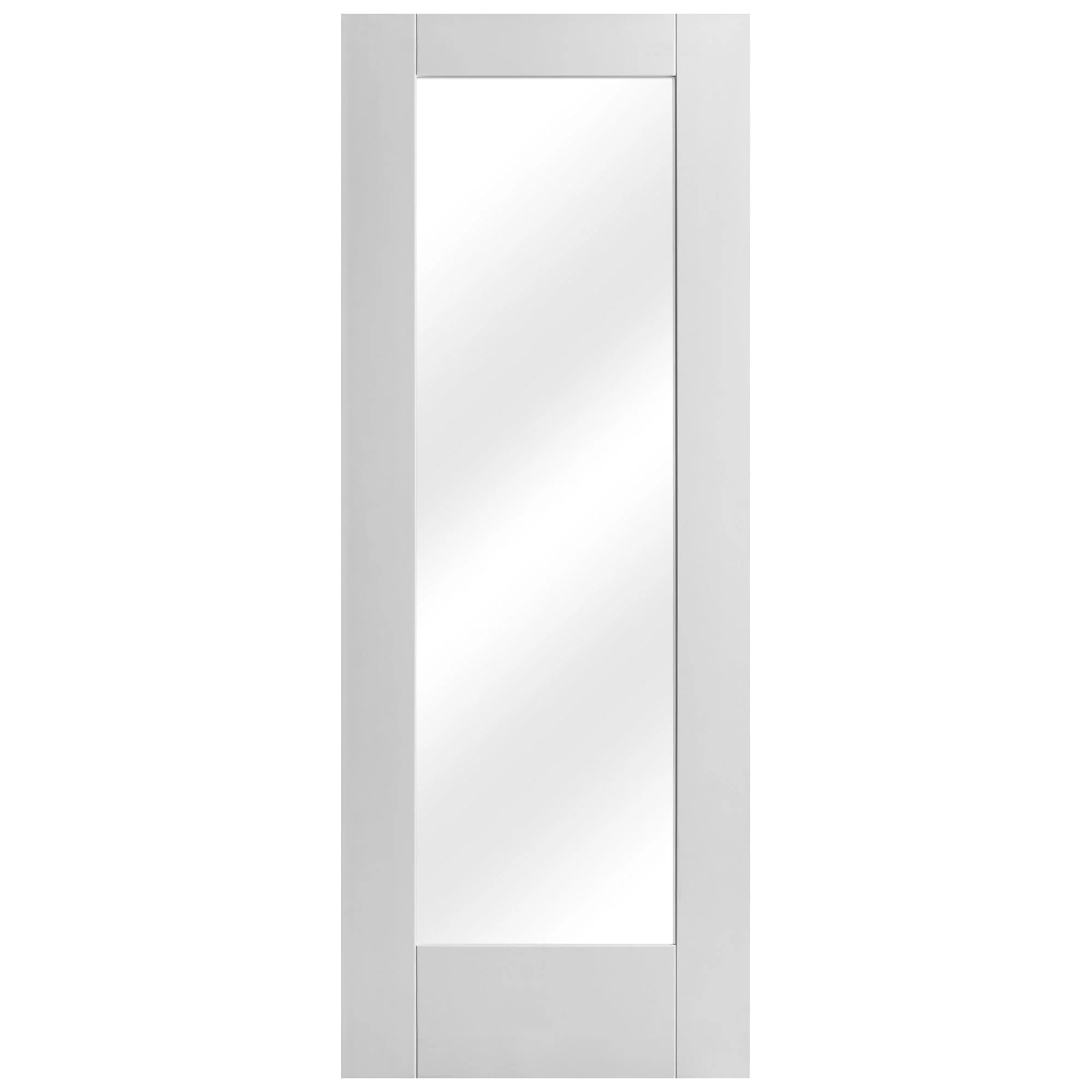 White Internal Primed Pattern 10 Clear Glass Door - Image 3