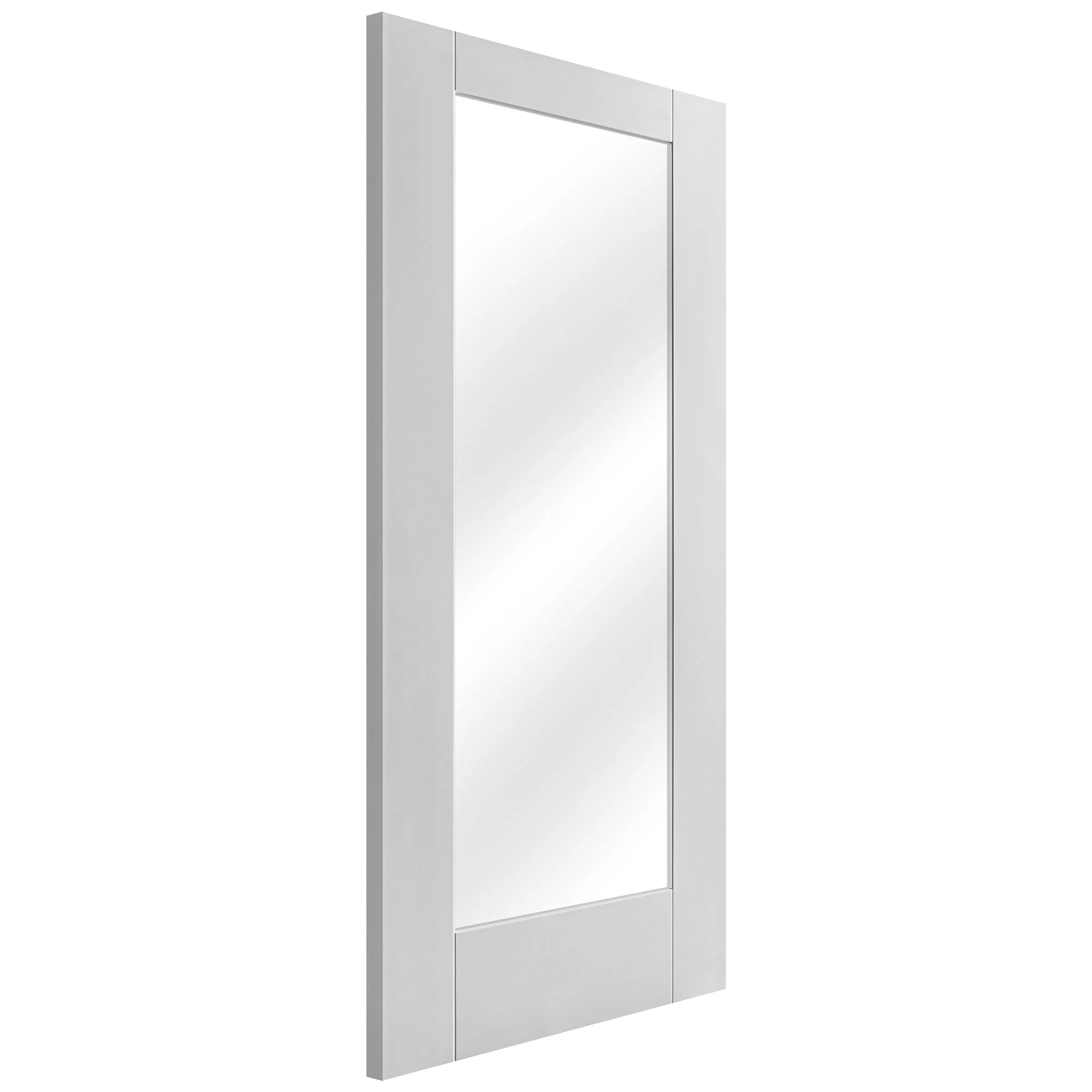 White Internal Primed Pattern 10 Clear Glass Door - Image 4