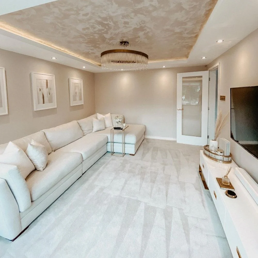 White Internal Primed Pattern 10 Clear Glass Door - Image 5