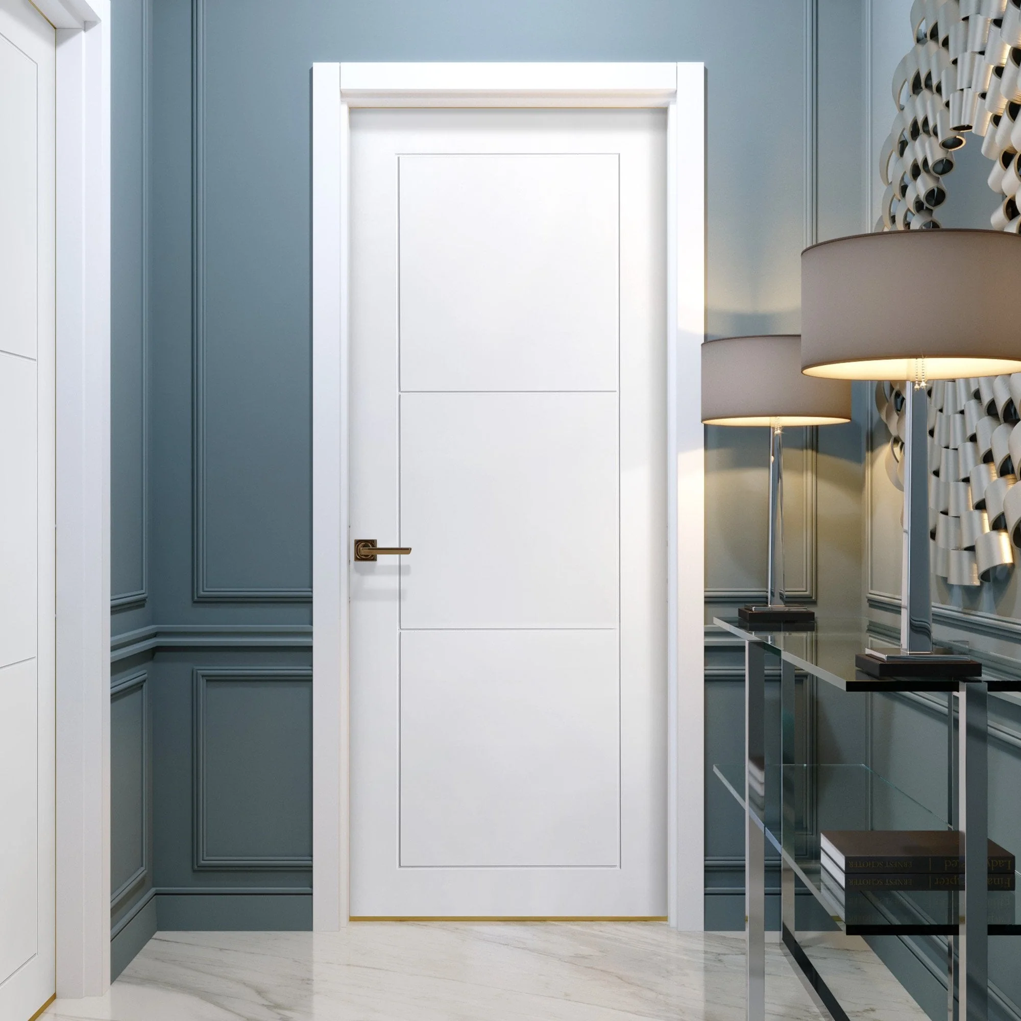 White Internal Primed Temple Door