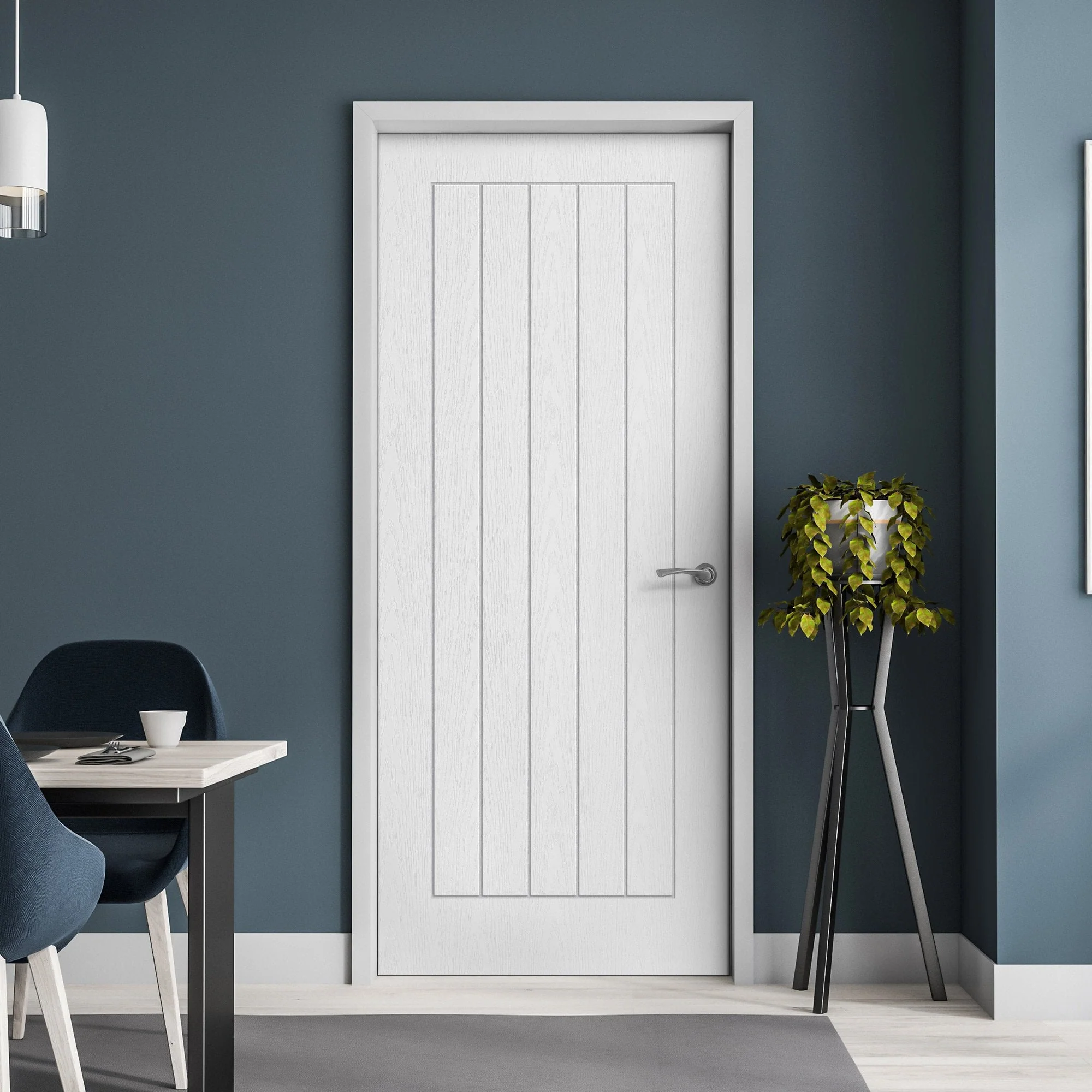 White Internal Fully Finished Textured Lifestyle Cottage Door