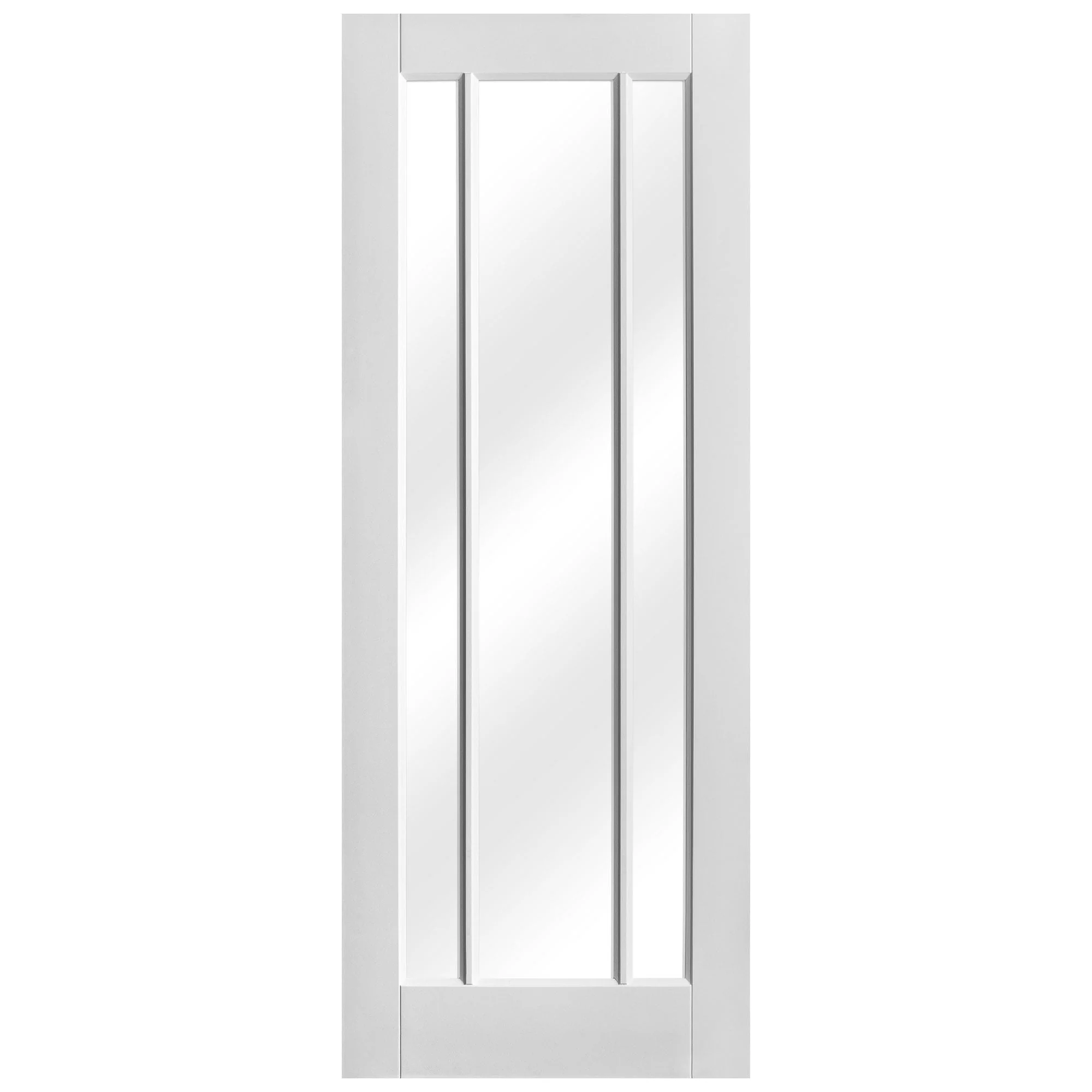 White Internal Primed Toledo 3 Light Obscure Glass Made-to-Measure Door - Image 2
