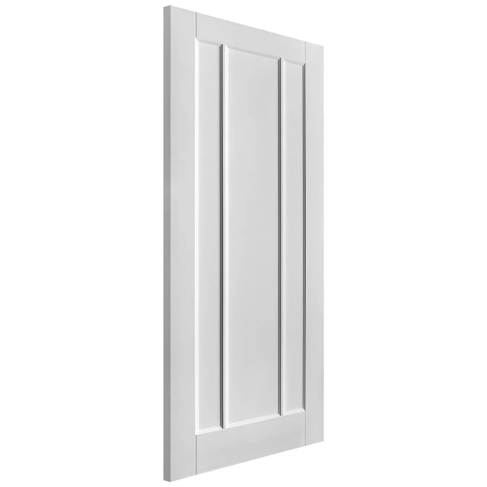White Internal Primed Toledo 3 Panel Fire Door - Image 4