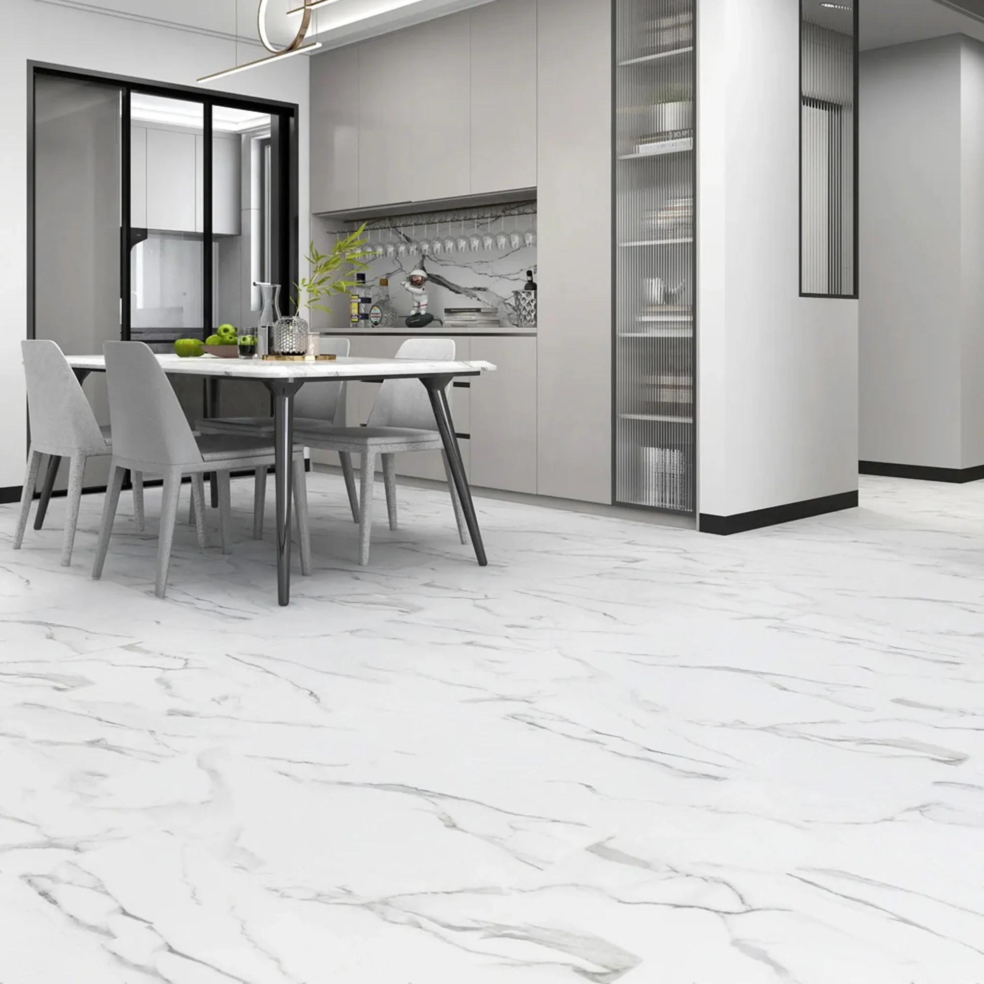 Arctic White Marble - Lifestyle Plus 5mm Rigid Core Vinyl Flooring