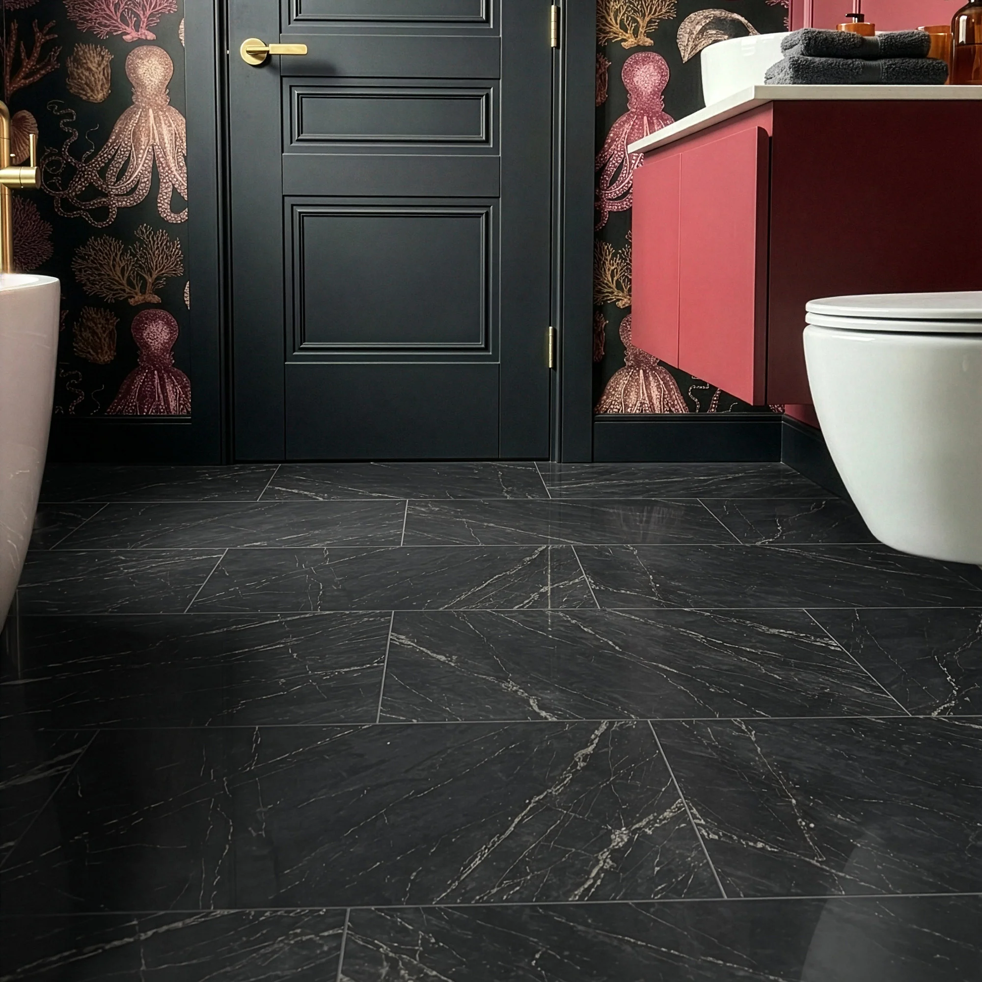 Black Marble - Lifestyle Plus 5mm Rigid Core Vinyl Flooring - Image 10