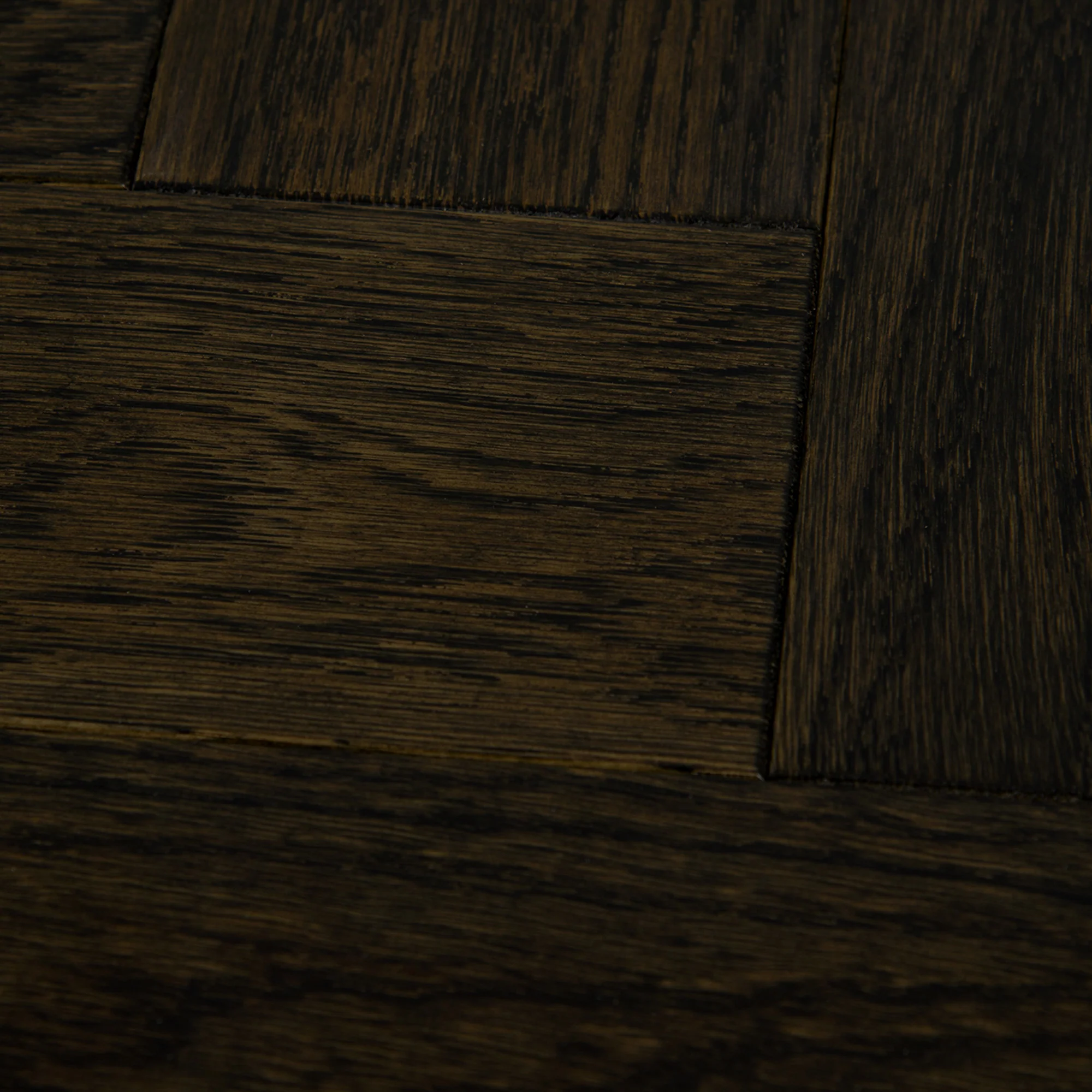 Dark Oak - Herringbone 18mm Brushed and Oiled Solid Real Wood Flooring - Image 4