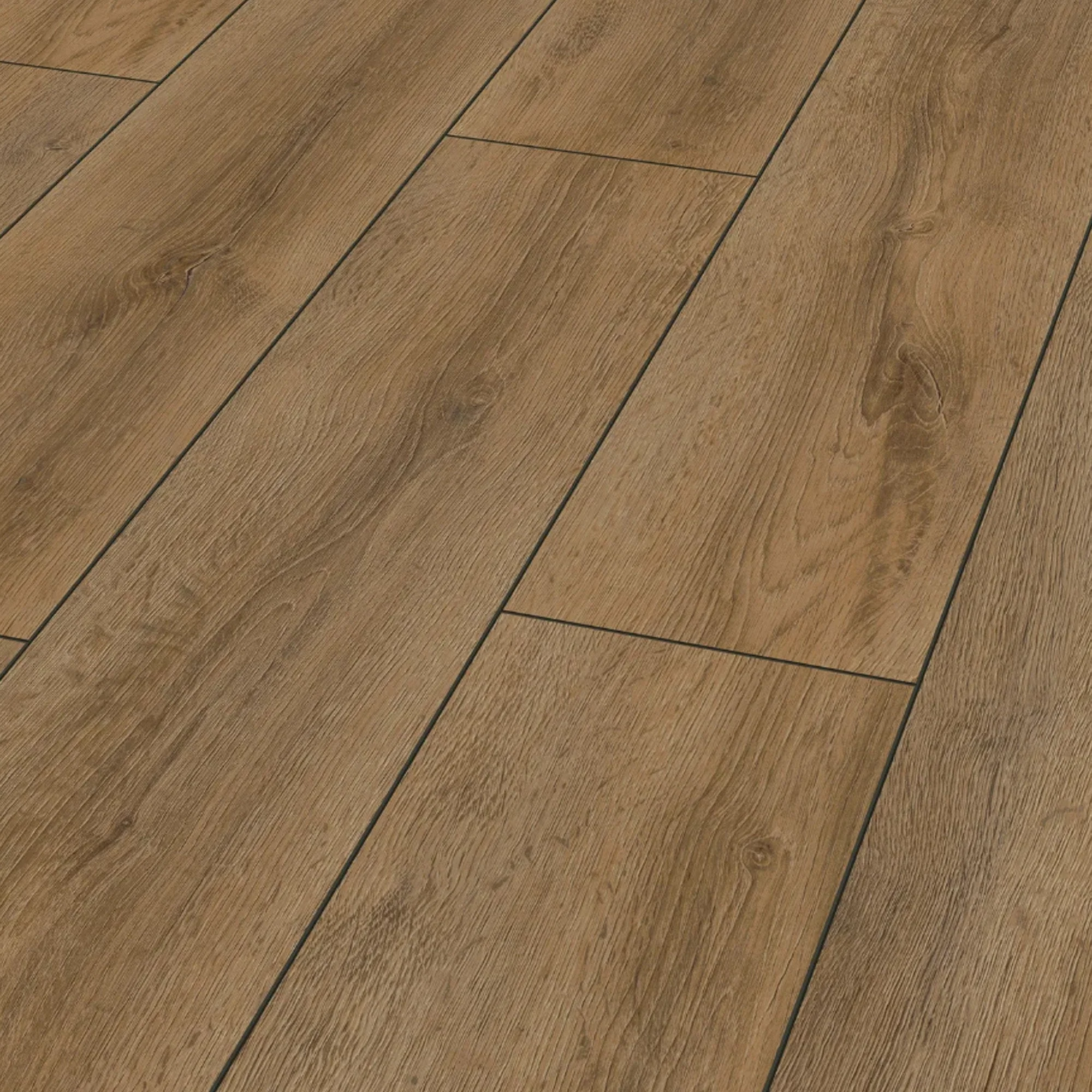 Grand Oak Brown - 12mm Water-Resistant Laminate Flooring - Image 3