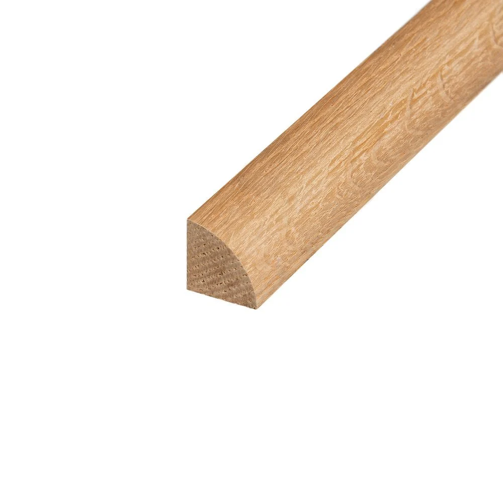 Solid American Red Oak - 2.1m Unfinished Quadrant Beading