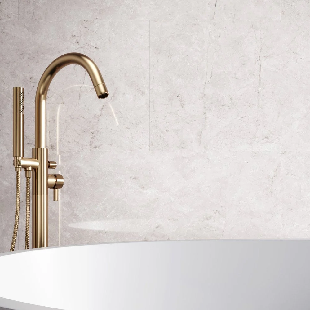 Toscano Chiaro - Lustre Stone 800 x 400mm Waterproof Wall Panelling - Image 4