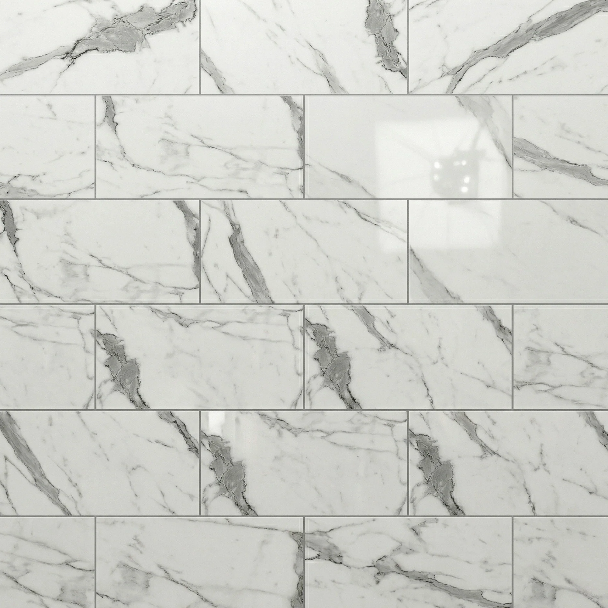 Marble Sarzana - Lustre Stone 8mm High Gloss Laminate Flooring - Image 2
