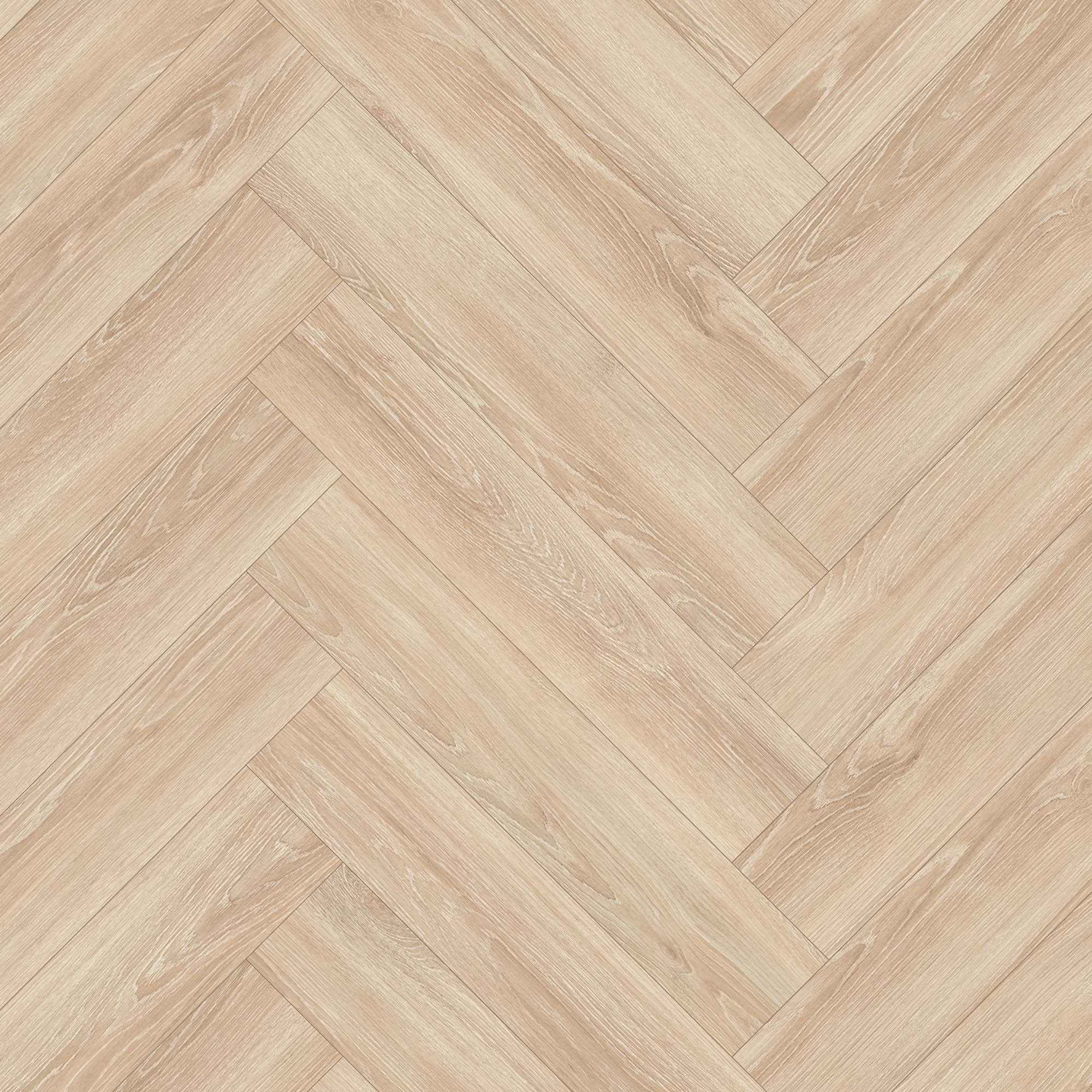 Soft Haven Oak - Wood Essence Water Resistant 8mm Herringbone Laminate Flooring - Image 2