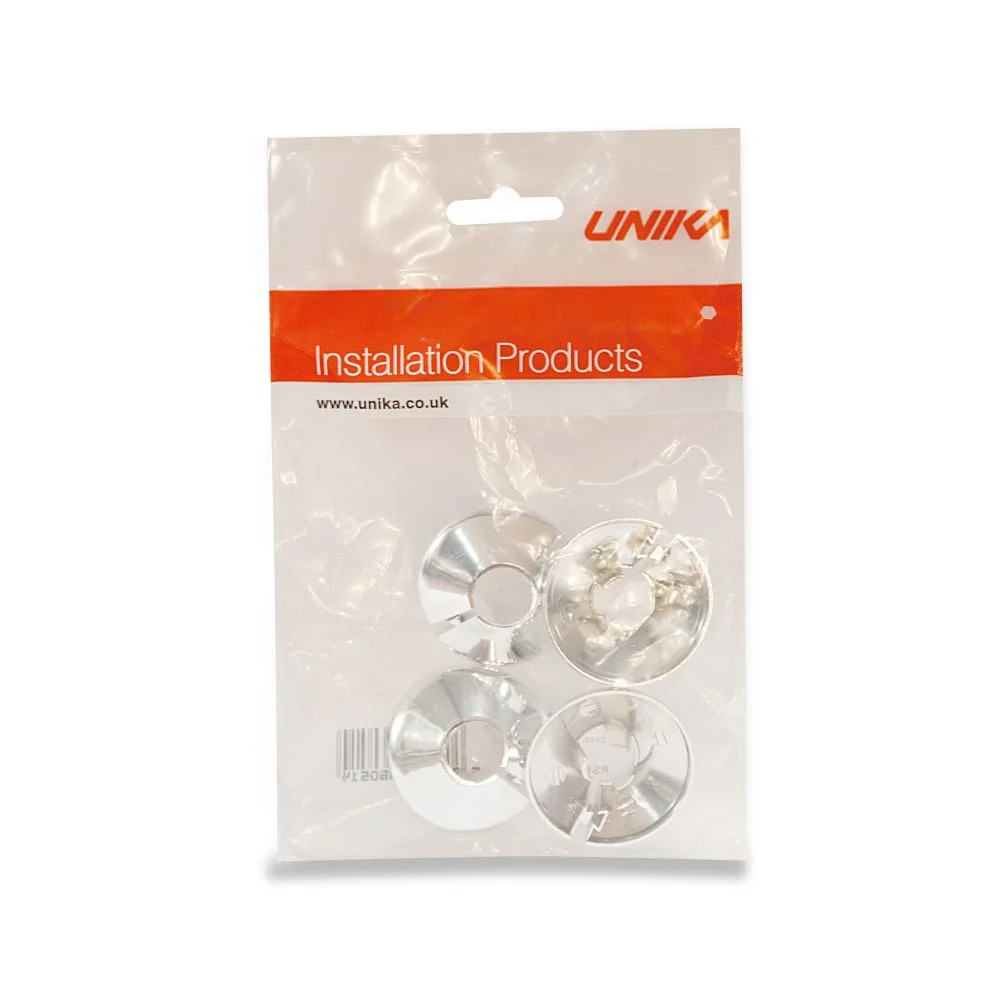 Chrome Pipe Rose 4pk
