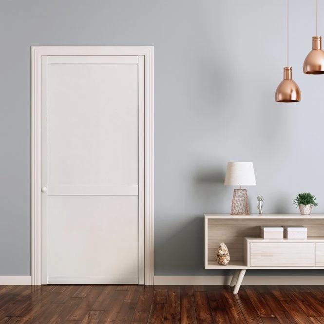 White Internal Painted Full-Shaker Wardrobe Cupboard Door - Image 2