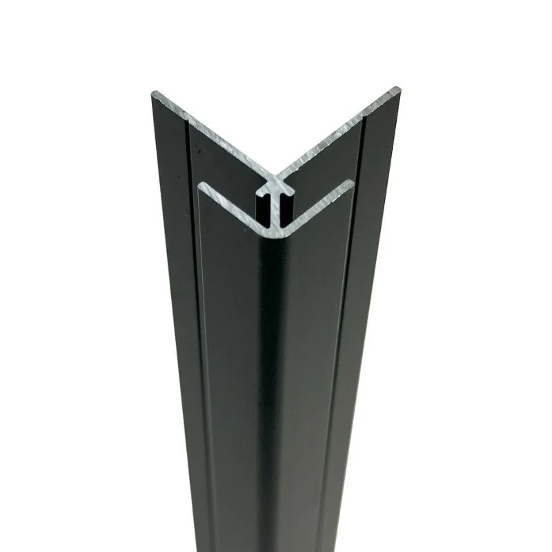 Matt Black - 2440mm Wetwall Wall Panelling External Corner - Image 4