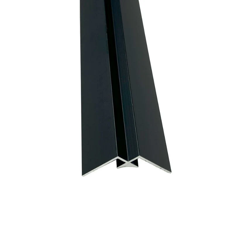 Matt Black - 2440mm Wetwall Wall Panelling Internal Corner - Image 2