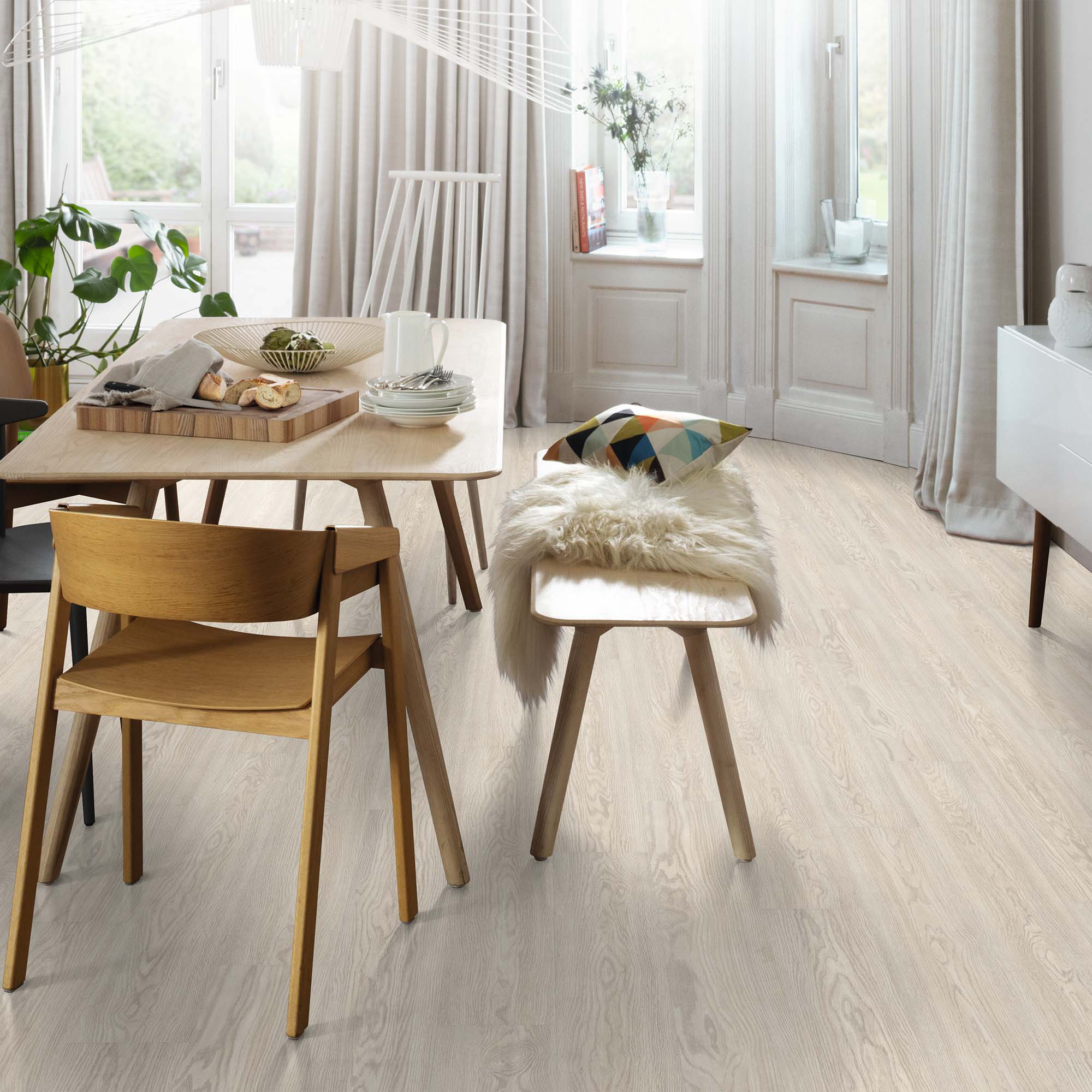 Wistful Oak Light - Wood Essence Aqua Water Resistant 10mm Laminate Flooring